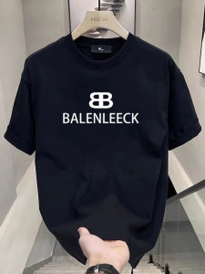 Extra Large Size 300 Pounds Trendy Brand Simple Letter High-End Short Sleeve T-Shirt Men Summer Design Heavyweight Pure Cotton Top