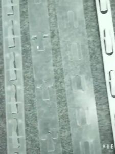 10PCS Pvc Injection Plastic Hanging Strips With hooks Store Supermarket Hanging Strip Snacks Display Hanger Hooks Merchandising Transparent Hanging Strip Weder
