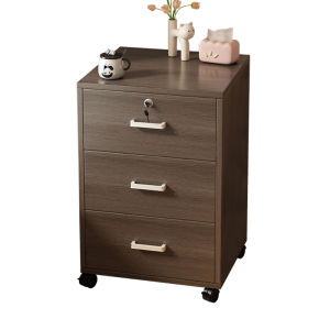 Modern Minimalist Nightstand with Lock Small Size Storage Shelf Wooden Side Table Bedroom Furniture Compact Design Adult Use