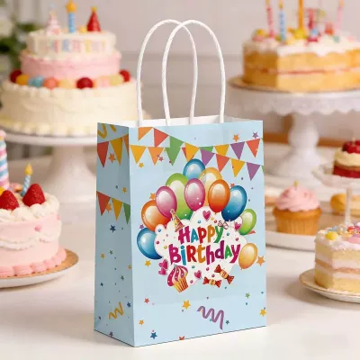 6pcs Butterfly Paper Bag Birthday Candy Gift Loot Bags