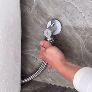 Washing Machine Double Outlet Faucet Automatic Water Stop Valve Anti-rust G1/2 Connector One In and Two Out Faucet Angle Valve