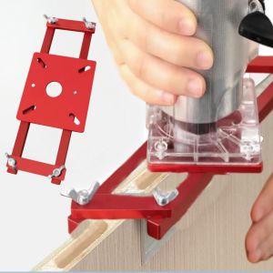 Woodworking Router Base 2-in-1 Concealed Fastener Slot Bracket Trimmer Base Cabinet Wardrobe Furniture Groove For Woodworking