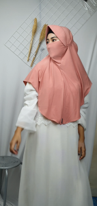 FASHION POP38 - Jilbab Instant Aisyah Niqob Bergo Instan Khimar 3 in 1