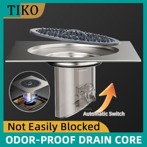 Bathroom Kitchen Floor Drain Stainless Steel Backflow Preventer With Trap Anti Odor Floor Drain Cover