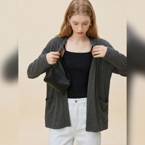 Autumn New Leisure Comfortable Drapey Knitted Cardigan