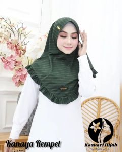 Jilbab KANAYA REMPEL -Real KASUARI HIJAB STYLE