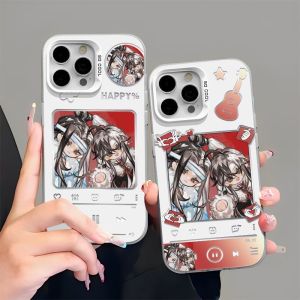 Q Version Wei Ying Blue Zhan Ancient Style Mobile Phone Case Suitable for  15 14 pro Max Xiaomi 14 Huawei Honor Vivo OPPO A2 OnePlus 11