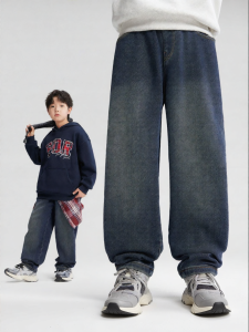 Quần Jeans Lót Nỉ Cho Bé Trai Bản Mới 2025