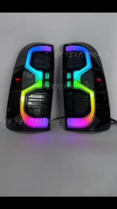 2025 NEW STOCK HILUX VIGO RGB 142MODE TAIL LAMP PHONE APPS LED ALBINO SMOKE BLACK TOYOTA LIGHT LAMPU BELAKANG WARNA WANI RAINBOW GR EF PERFORMANCE