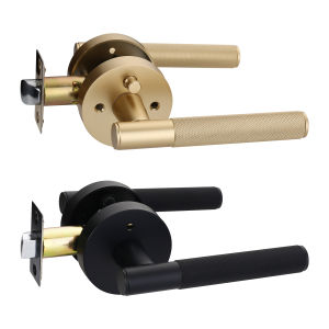 Viladepot ความเป็นส่วนตัวประตู Knurled Handle Lever ห้องนอนห้องน้ํา Passage ประตูล็อค Reversible Keyless