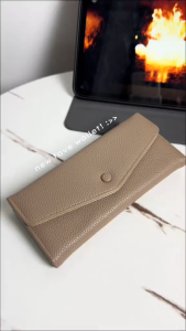 Ultra-Thin Leather Womens Wallet RFID Blocking Credit Card Holder Bifold Long Wallet for Women