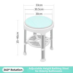 JIAWENHUA | Bathing Rotatable Non-slip Bath Chair