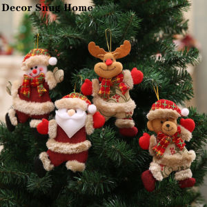 【On Sale】4Pcs Cute Doll Christmas Decorations Hanging Pendant Xmas Tree DIY Hanging Ornament for Home Party