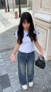 Quần Jean Nữ Ống Suông Rộng Lưng Cao Ôm Eo Cá Tính Streetwear Vải QC Mềm Mát - Dáng Chuẩn Màu Lạ Mới Fullsize S M L