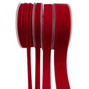 6/9/15/25mm Red Single Face Velvet Ribbon for Handmade Gift Bouquet Wrapping Supplies Home Party Decoration  Velvet Tape