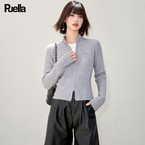 puella | Dual Zip Knit Sweater Jacket Short Style