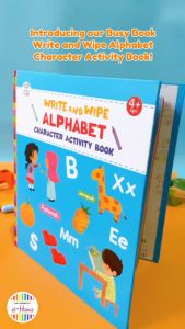 Write and Wipe Alphabet Character Activity Book - usia 4+ [Pustaka Hulwah x elHana]