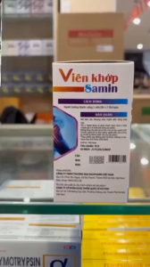 Viên bổ xương khớp SAMIN GLUCOSAMIN 1500  - Bổ sung dịch nhờn cho ổ khớp giảm thoái hóa khớp  tái tạo lại sụn khớp - Hộp 60 viên