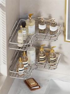 Wall-Mounted Hole-Free Bathroom Storage Rack