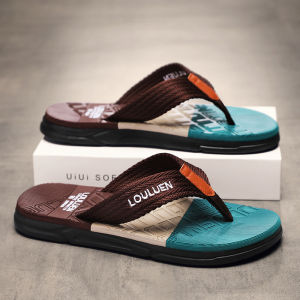 Summer Outdoor Sports Mens Sandals Anti-Slip Wear-Resistant Soft Bottom Thong Slippers Large Size Beach Shoes Mesh Upper