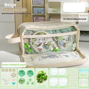 Double-sided Character Print Simple Large Capacity Aesthetic Pen Case