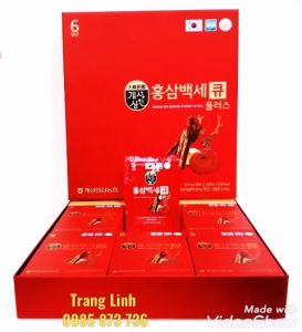 Hồng sâm nhung hươu Nấm linh chi Plus thượng hạng hộp 30 gói - Tăng đề kháng giảm lão hóa phòng ung thư tranglinhkorea