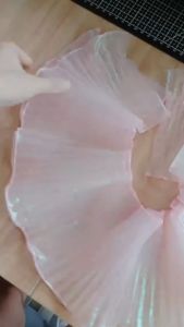 2m Transparent Gradient Lace Trimming Fancy Tulle Fabric for DIY Bag Dress Decoration Craft Sewing