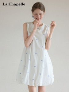 La Chapelle | Heart Design Flared Short Sleeve Summer Dress