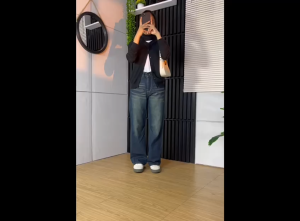 Celana Gombrong Retro Jeans Premium Terbaru Kekinian Korean Style