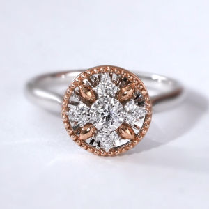 Chow Sang Sang 周生生 Daily Luxe Fantasy 18K Gold Diamond Ring 93431R