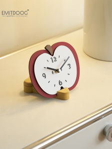 Emidoo Home Living Room Clock Mobile Phone Stand Decorative Items Entrance Hall Tabletop Creative Wood Material Living Room