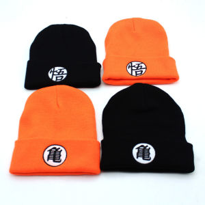 New embroidery men and women Dragon Ball cartoon Wukong knit hat Master Roshi warm wool hat hooded peas hat. cosplay anime