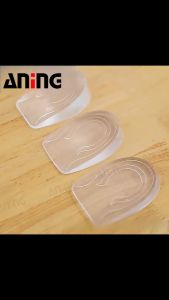 Silicone Half Plain Gel Heel Pads For Men And Women 1/2/3cm height increase