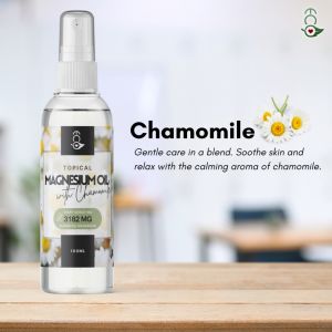 CHAMOMILE Nature Infused Magnesium Oils for Pain Sleep & Stress Sore Muscles Cramps Magnesium