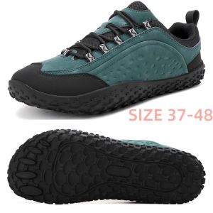 EsHi 4E Wide Men breathable Walking shoes PU Leather Hiking Shoes wide feet big foot bones valgus toes deformed feet injured feet elderly walking shoes Big Size 46 47 48