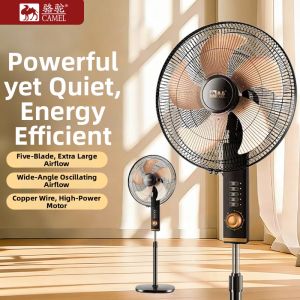 CAMEL | Remote Control Large Airflow Quiet Pedestal Fan