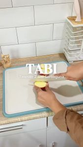 【RUMATIDY】TABI Talenan Stainless 2 Sisi Talenan Aesthetic Talenan Anti Jamur Cutting Board