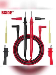 Đầu Dò Vạn Năng Siêu Sắc Nét BSIDE Kẹp Cá Sấu Cách Điện Chất Lượng Cao Dây Dẫn Thử Nghiệm Cho Việc Tự Chế Tạo Thiết Bị Điện Cáp Đa Năng
