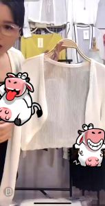 Áo khoác cardigan dáng croptop khoác ngoài tay dài áo khoác nữ phối với đầm váy body đi chơi Áo Khoác Ngoài Kiểu Croptop Tay Dài 10CA Phồi Chi Tiết Nhún Bèo Nữ Tính Chất Thun Gân Mềm Mại