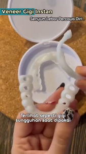 veneers gigi palsu snap on smile 1 set atas bawah original