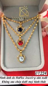 Dây Chuyền Hình Trái Tim Nhỏ 3 Màu Dành Cho Các Nàng V1224