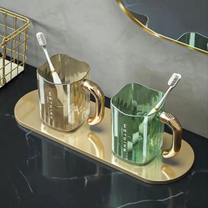 Gelas Minimalis Gelas Tempat Sikat Gigi / Gelas Kumur Aestethic Gelas Air Minum Kristal Transparan