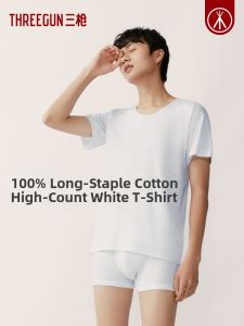 THREEGUN | Craftsmanship Series Business Mens T-Shirt 100-count Supima Cotton