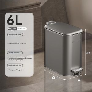 HANSHILIUJIA | Thùng Rác Bếp Dung Lượng Lớn Inox