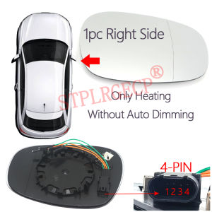 Stplrgecp Passenger Side Driver Side Left or Right Door Side Heated Wing Mirror Glass Lens for BMW E82 E88 E90 E91 E92 2009-2013