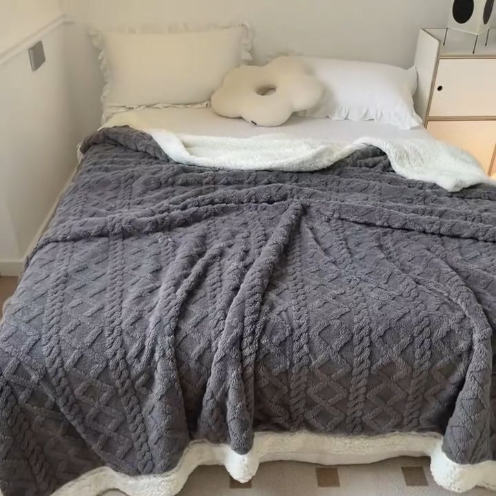 Kiandra Home Cashmere Blanket Double Sided Double Queen and King Size  Wool Blanket Thick Blanket Kumot na Makapal at Malambot Lazada PH