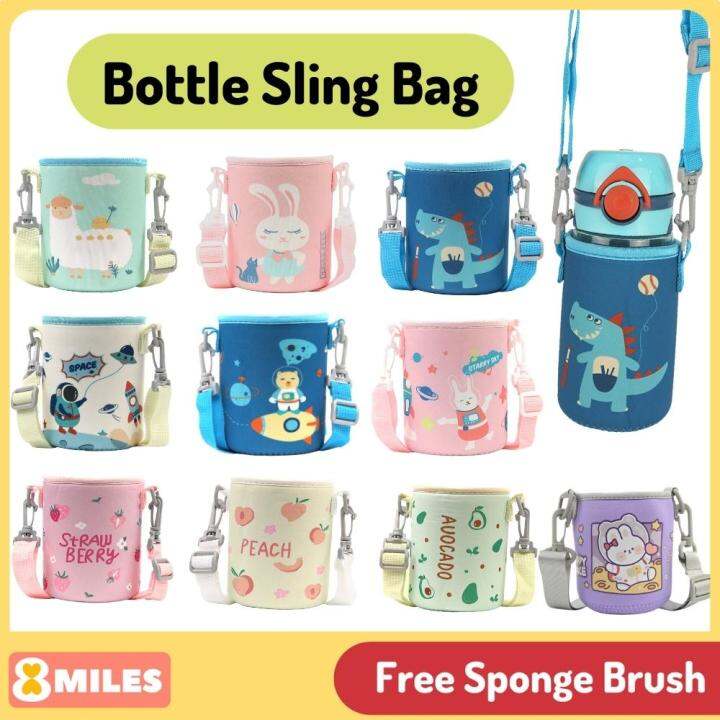 Kids Bottle Sling Bag Neoprene Bottle Holder Carrier Pouch Shoulder ...