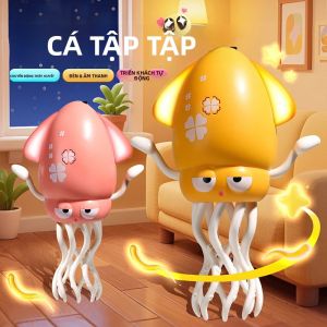 Đồ Chơi Mực Nhảy Tương Tác Có Đèn Và Nhạc Bạch Tuộc Điện Tử Giáo Dục Cho Trẻ Mới Biết Đi Quà Tặng Cho Bé Hoạt Động Bằng Pin