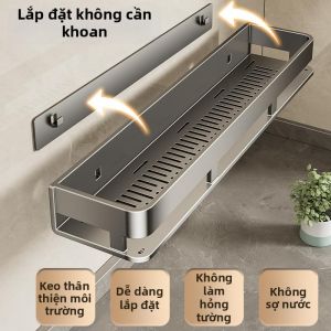 CHIZHIDU | Wall-mounted High-end Bathroom Storage Shelf No Drilling