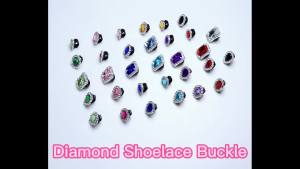 1PCS Diamond Shoelaces with Shiny Rhinestones BuckleLuxurious Plastic Shoe Charms for Sneaker DesignShoes Accessories